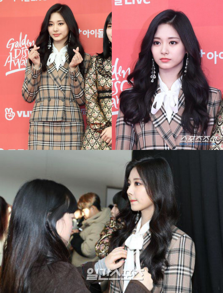 GDA 2019: Kelewat Cantik di Red Carpet, Tzuyu Twice Disebut Bak Boneka Lilin