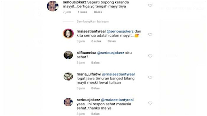 Komentar Maia