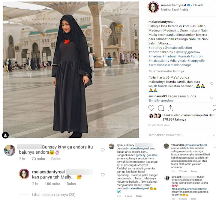 Maia Dibully Mirip Mayat dan 'Endorse' Baju Muslim Saat 