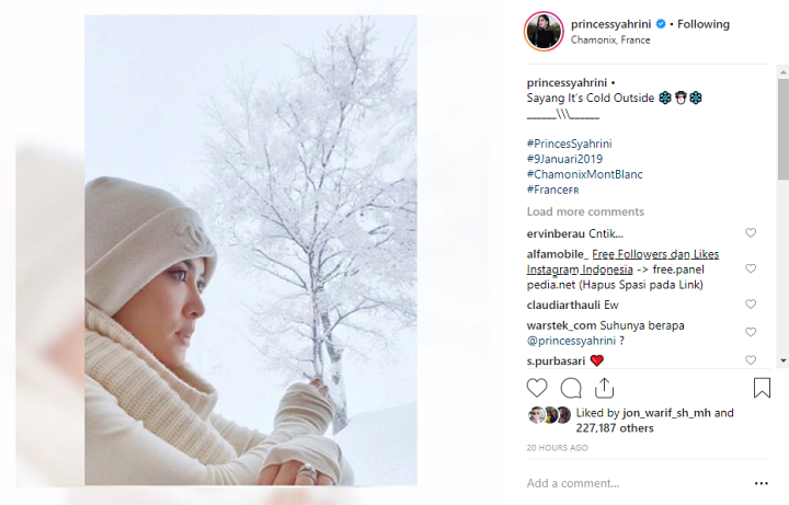  Syahrini Tulis Panggilan Sayang