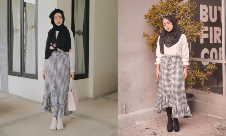 Rok Ruffle Asimetris yang Hits Banget