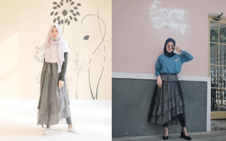 Campuran Rok Ruffle Asimetris dan Tutu yang Gemes Banget