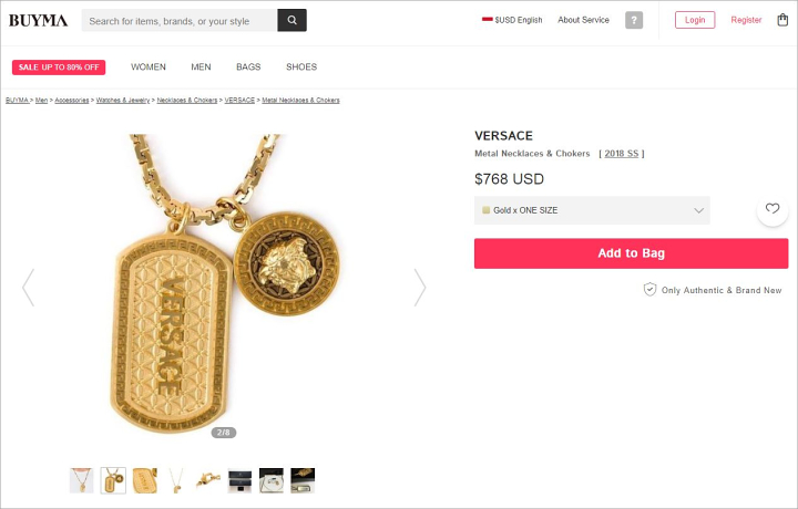 Kalung Versace