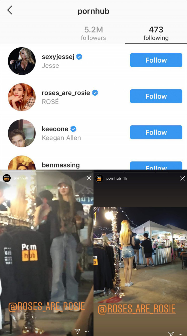 Foto Member Black Pink Muncul di Akun Instagram Resmi Pornhub