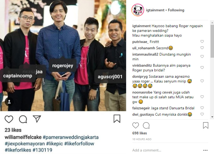 Roger Danuarta Datang ke Pameran Wedding