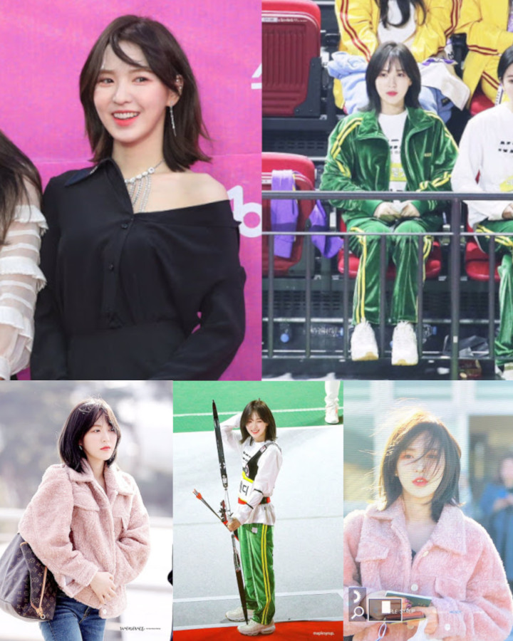  Wendy  Red  Velvet  Terlihat Cocok Dengan Rambut  Pendek  