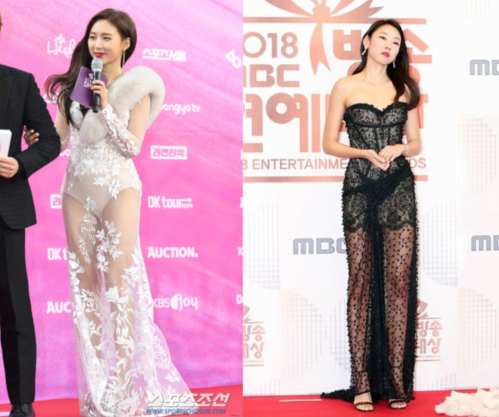 Sama-Sama Transparan, Netter Bandingkan Gaun Seksi Han Cho Im dan Han Hye Jin