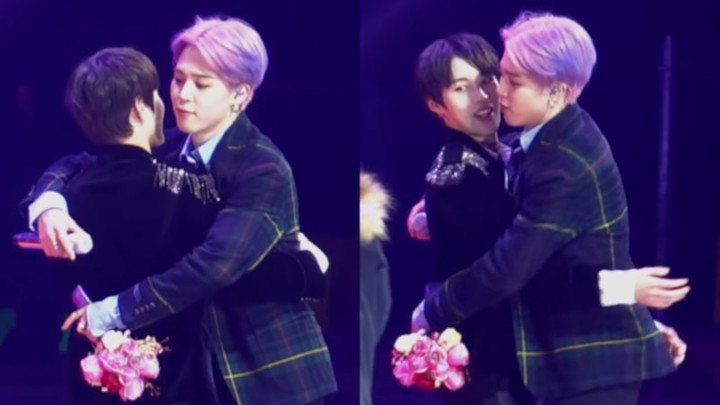 SMA 2019: Momen Manis Jimin dan Ha Sungwoon Saat BTS Raih Daesang