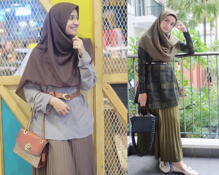 Kenakan Aksesoris Ikat Pinggang seperti Shireen Sungkar