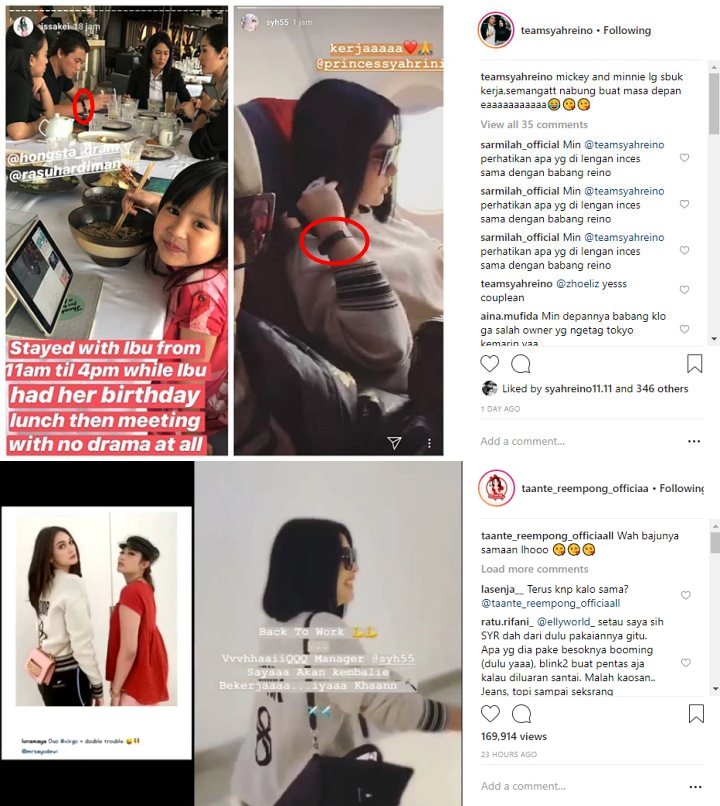 Syahrini dan Reino Pakai Gelang Couple Dipuji Netizen