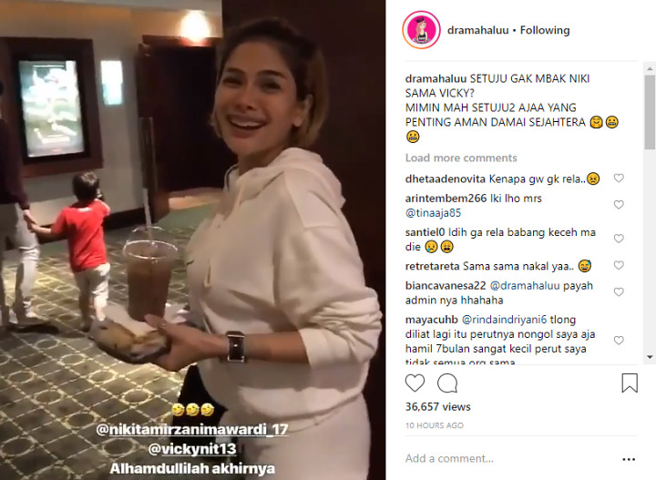Nikita Mirzani Ngaku Dekat dengan Ibunda Vicky Nitinegoro, Sikap Nonton Bioskop Bareng Jadi Sorotan