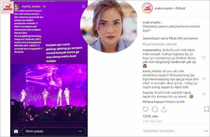 Mytha Lestari Kena Nyinyir
