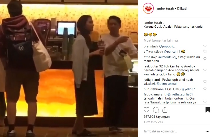 Pevita dan Ariel Jalan Bareng