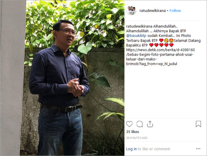 penampilan perdana Ahok