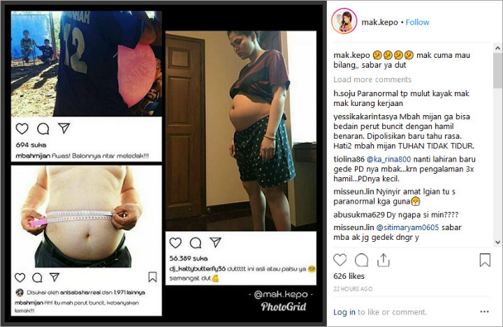 DJ Katty Pamer Perut Buncit Hamil