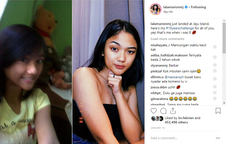 Kecantikan Marion Jola Sudah Terpancar Sejak Dulu