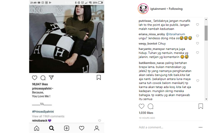 Reaksi Netter Soal Syahrini-Reino