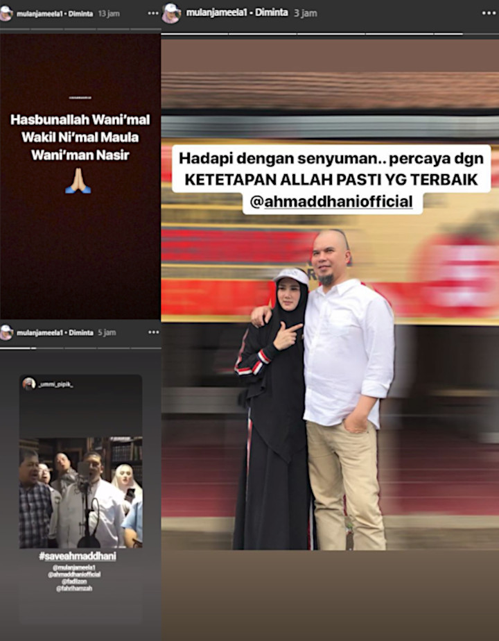 Mulan Jameela Mencoba Ikhlas Dhani Ditahan