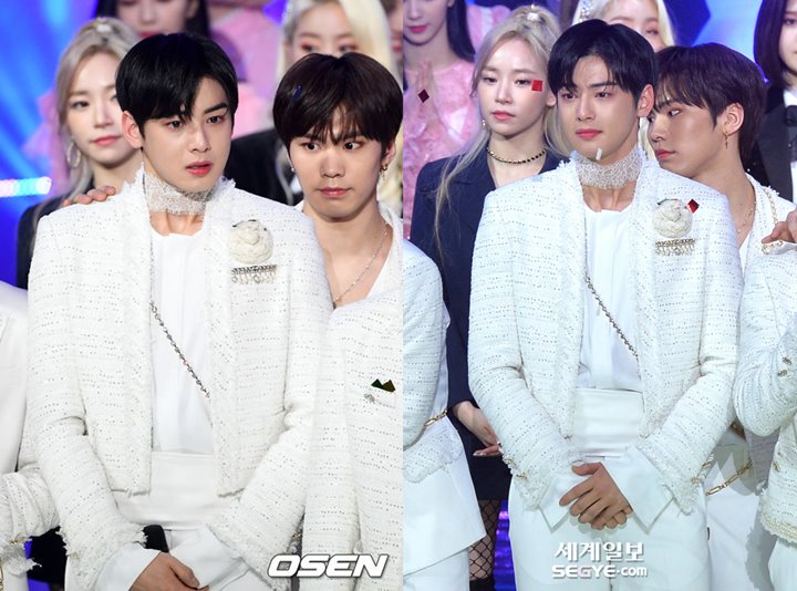 Wajah Super Ganteng Cha Eunwoo Disorot Saat Nangis Astro Menang di Acara Musik