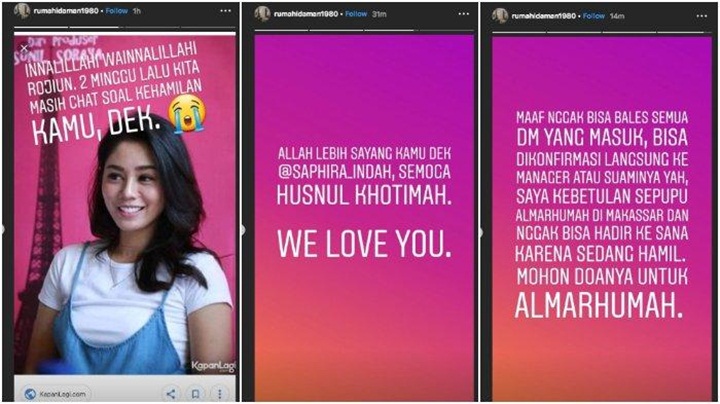 Bintang 'Eiffel I'm In Love' Saphira Indah Dikabarkan 