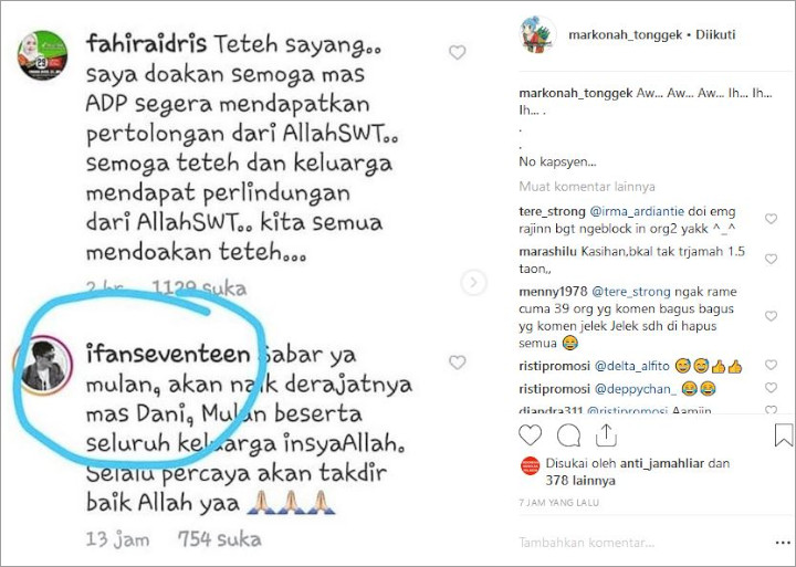 Doa dari Ifan Seventeen