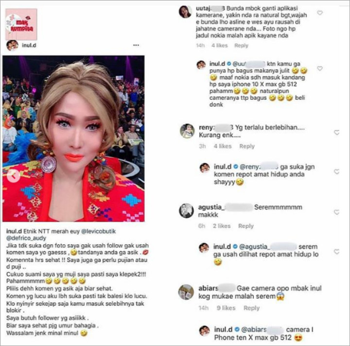 Inul Daratista Semprot Warganet