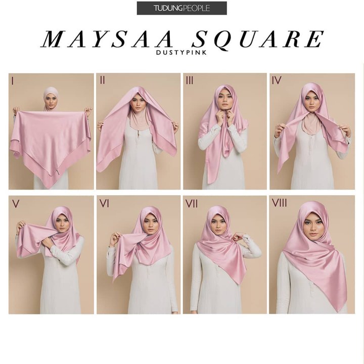 Tutorial Hijab Satin yang Mudah