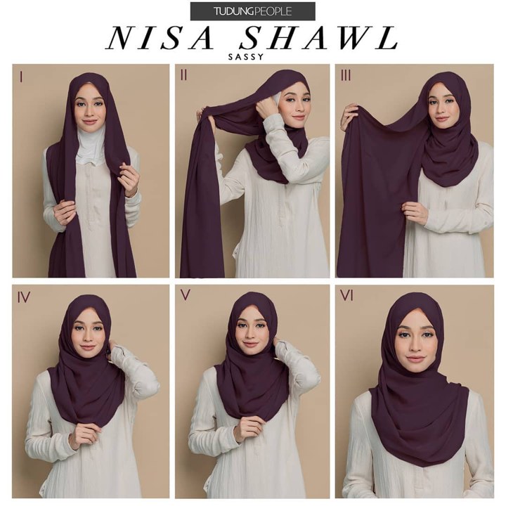 Tutorial Hijab Pashmina Simple Buat Kondangan Jilbab Gucci