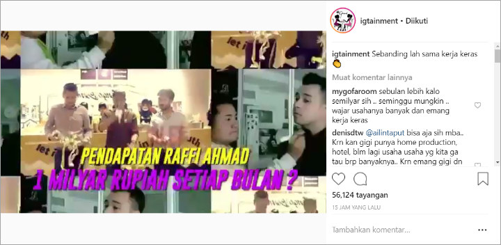 Honor Raffi Ahmad Capai Rp 1 Miliar Per Bulan, Netter Malah Tak Percaya