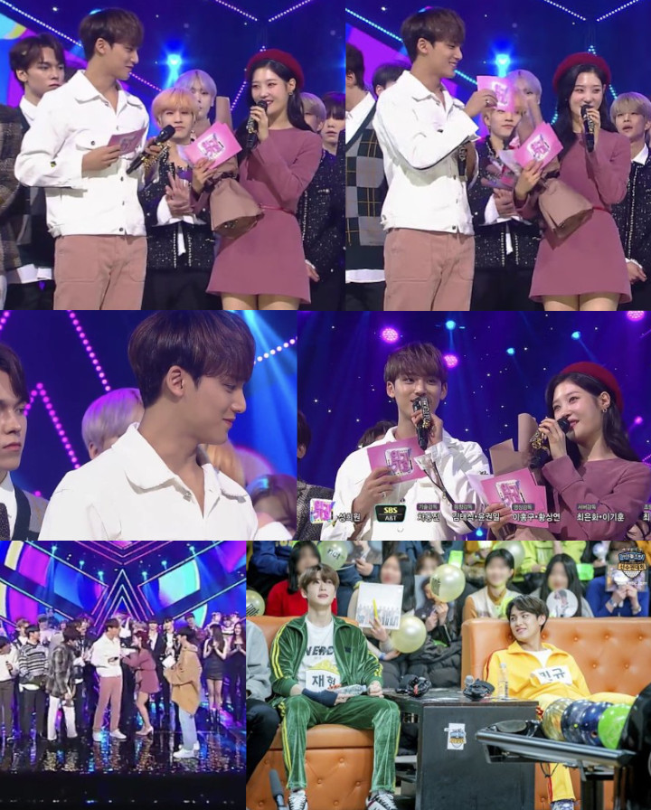 Tatapan \'Mesra\' Mingyu Seventeen ke Jung Chae Yeon Jadi Sorotan