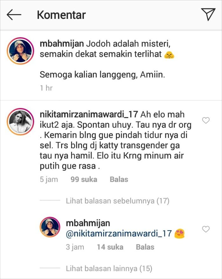 Nikiota Mirzani Mbah Mijan