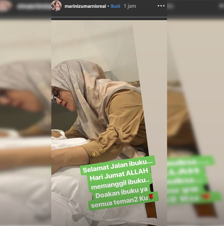 Sang Ibunda Meninggal Dunia, Marini Zumarnis Minta Doa