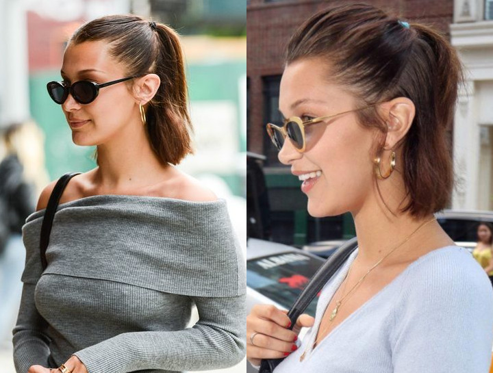 Model Rambut Simpel Ala Bella Hadid