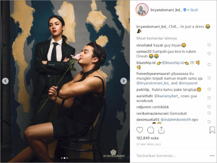 Bryan Domani Kakak Megan Domani Malah Dipuji Seksi saat Kenakan Baju Perempuan, Seperti Apa?