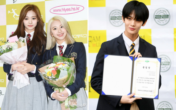 Tzuyu-Chaeyoung Twice, Bae Jinyoung Cs Hadiri Upacara Kelulusan SMA