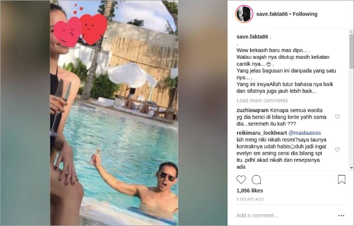 Dipo Latief Berenang Bareng Cewek