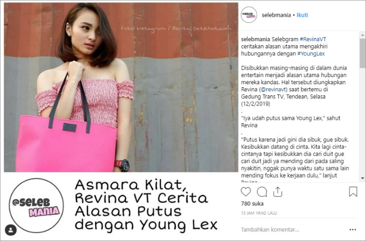 Tak Kaget Young Lex Putus dengan Selebgram Revina VT, Netter Sindir Isu Settingan