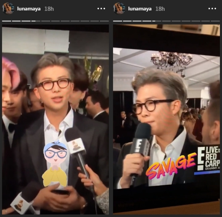 Luna Maya Fans Rap Monster BTS