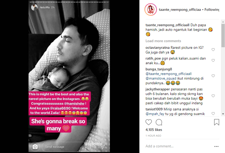 Hamish Daud dan Zalina Kompak Tidur Bersama