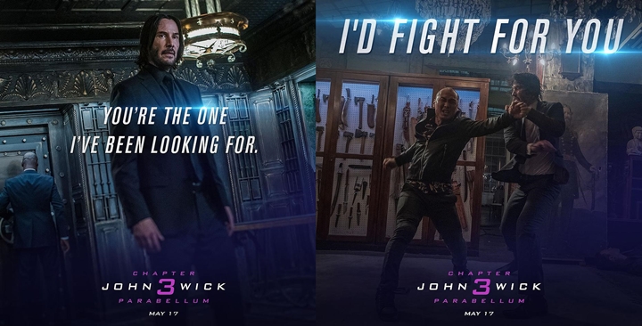 Poster john Wick spesial Valentine
