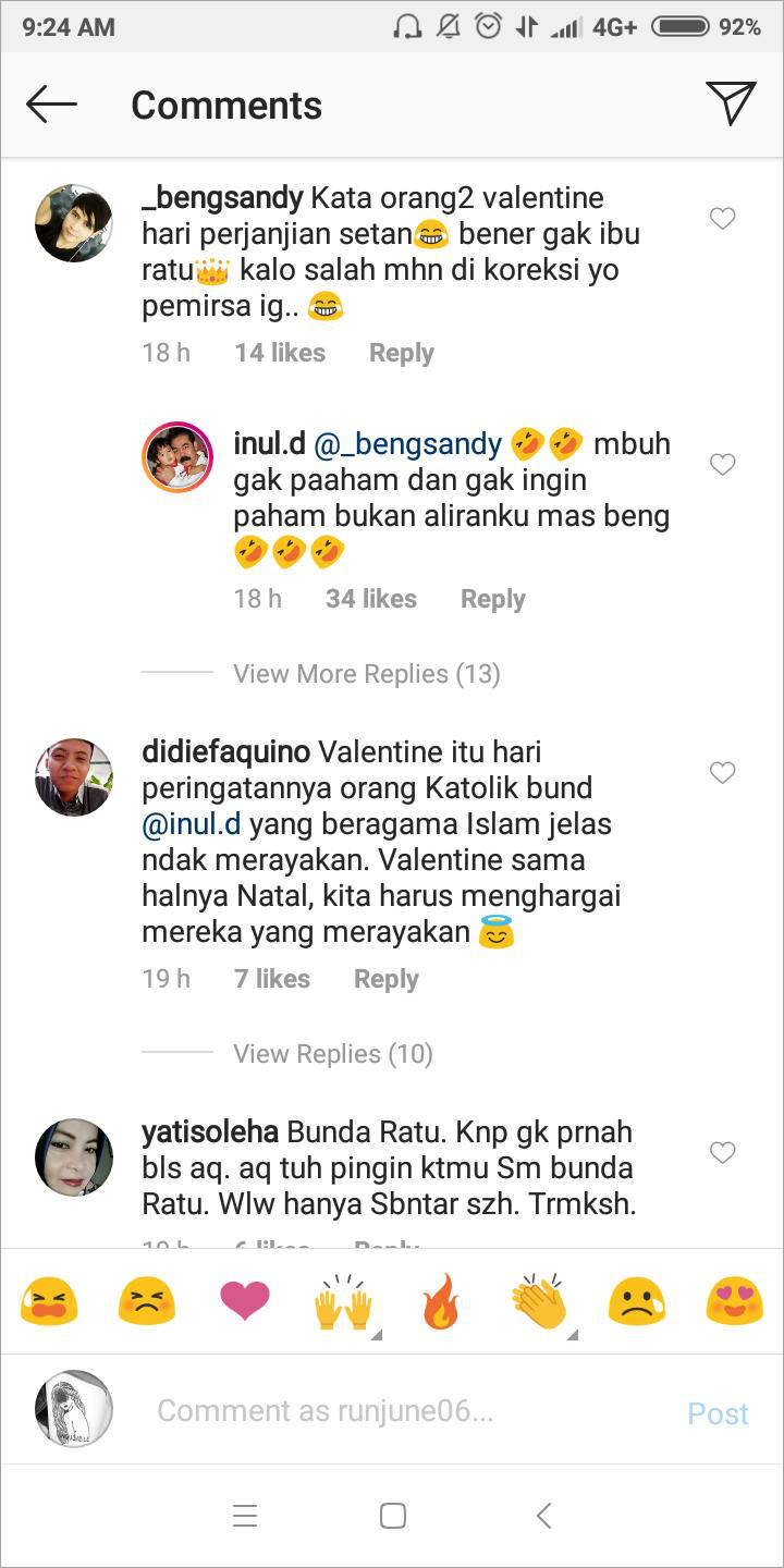 Inul Tak Ikut Merayakan, Beri Jawaban Cerdas Soal Rumor Valentine Adalah Perjanjian Setan