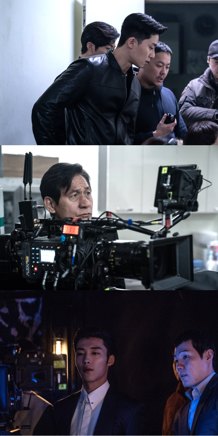 Pemain di lokasi syuting The Divine Fury