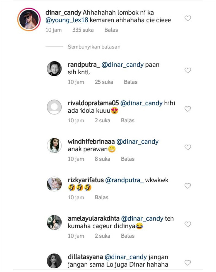 Komentar Dinar Candy