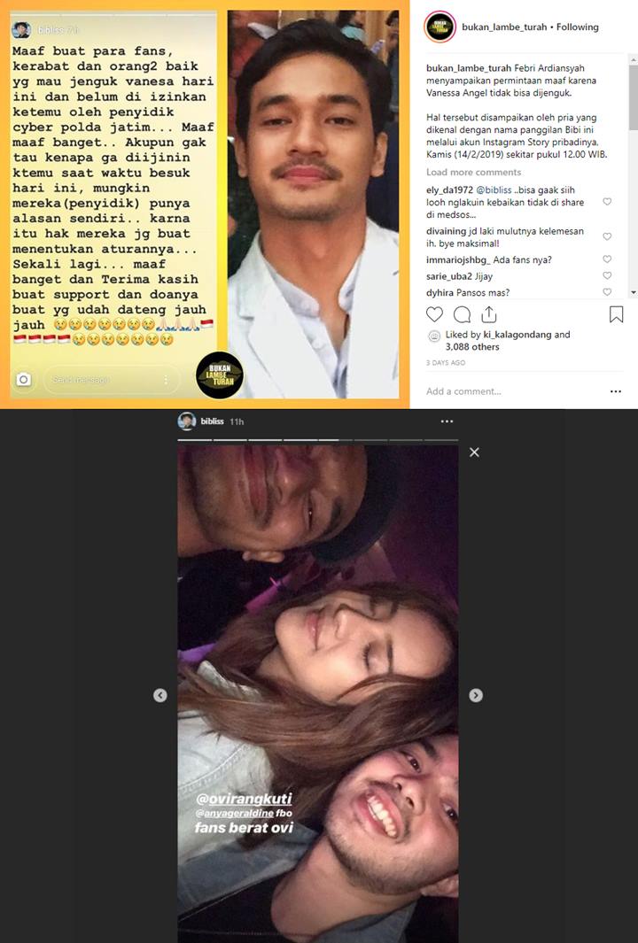 Pacar Vanessa Angel Dugem Bareng Anya Geraldine