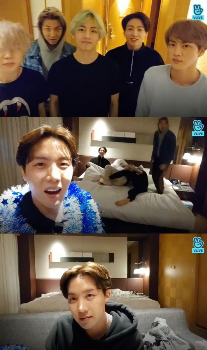 J-Hope Dapat Kejutan Ultah dari Member BTS Saat Siaran Bareng Fans