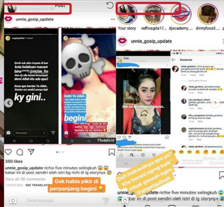InstaStory Selingkuhan Richie 2