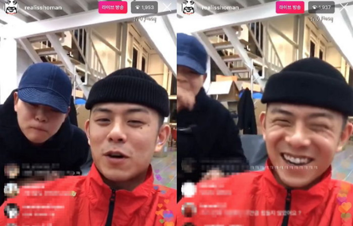 siaran langsung Beenzino di Instagram