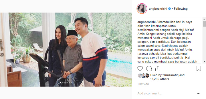 Adly Fairuz Cucu Dari Maruf Amin