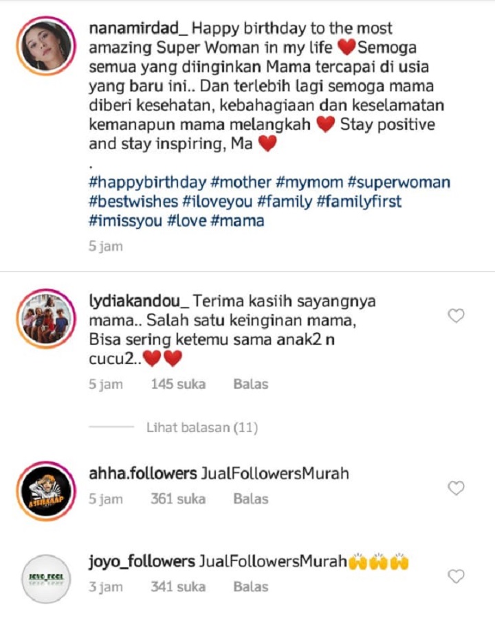 Permintaan Khusus di Ultah Lydia Kandou