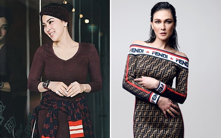 Syahrini Berhijab 'Rebut' Status Nyonya Reino, Luna Maya Cantik Bak Ratu Dibully Perawan Tua